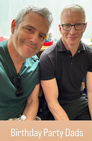 <p>Instagram/bravoandy</p> Andy Cohen (left) and Anderson Cooper