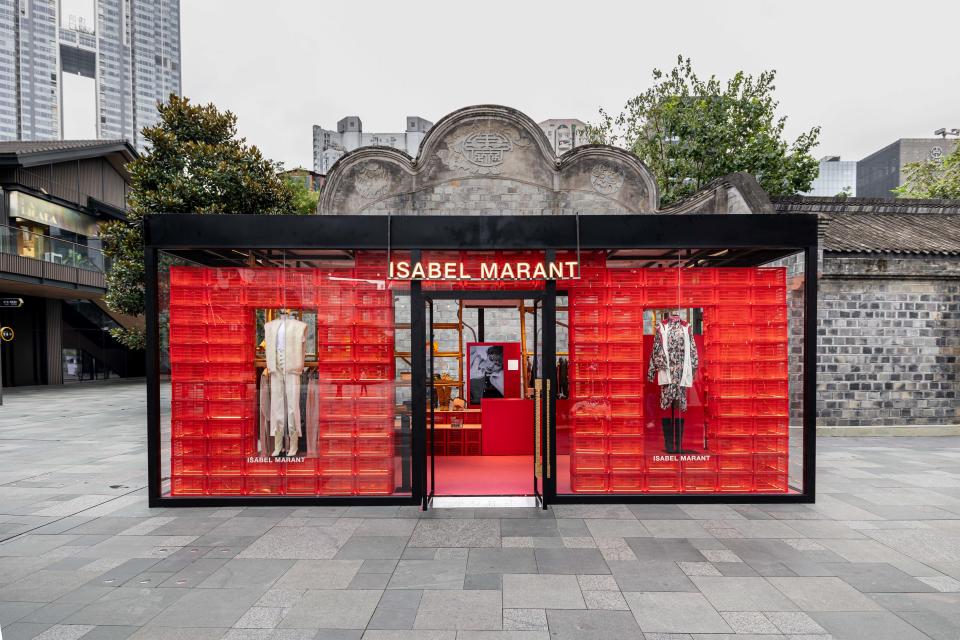 The Isabel Marant pop-up store in Chengdu, China. - Credit: Courtesy of Isabel Marant