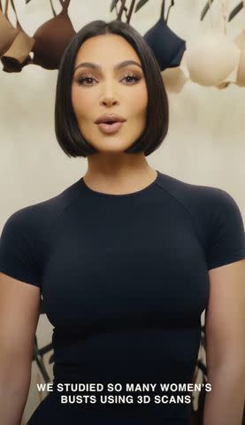 <p>Kim Kardashian/Instagram</p> The mogul promoted the new Ultimate Bra from SKIMS