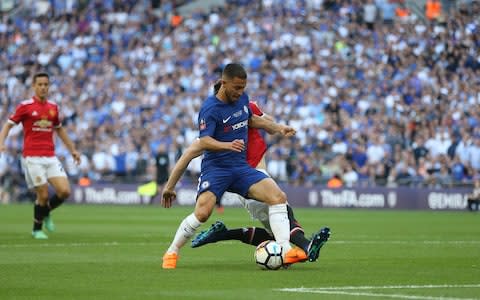 Jones foul on Hazard - Credit: CAMERASPORT