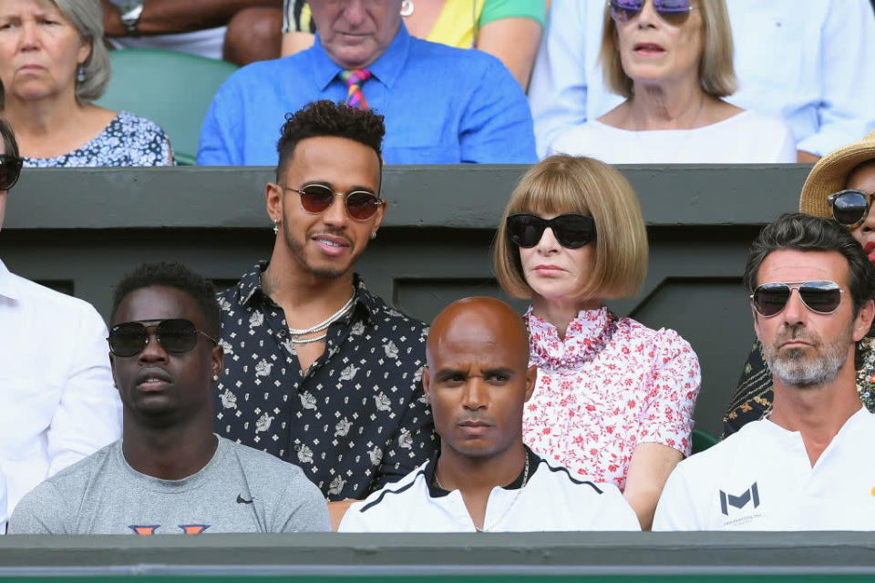 Lewis Hamilton and Anna Wintour (Photo: Getty Images)