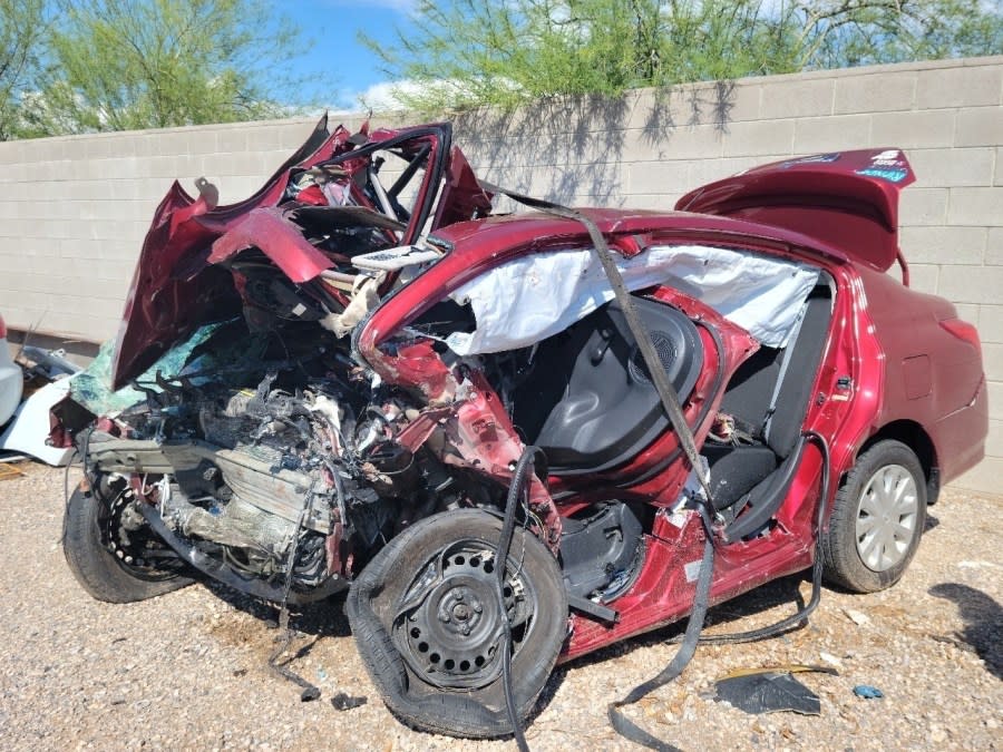 <em>Katarina “Kat” Johnson, 18, died in a head-on crash on U.S. 95 near Boulder City. (Greg Johnson/KLAS)</em>