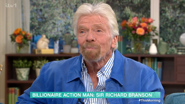 Richard Branson said he likes to try things. (ITV screengrab)