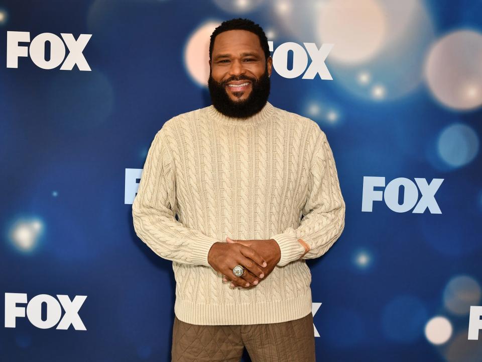 Anthony Anderson at the Fox Winter press junket red carpet on on the FOX Lot.