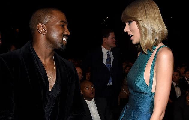 At the 2015 Grammys. Source: Getty