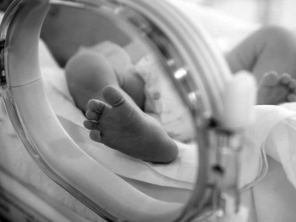 A premature baby is cared for in a maternity ward incubator: Getty/iStockphoto