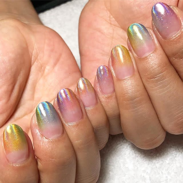 16) Pastel glitter