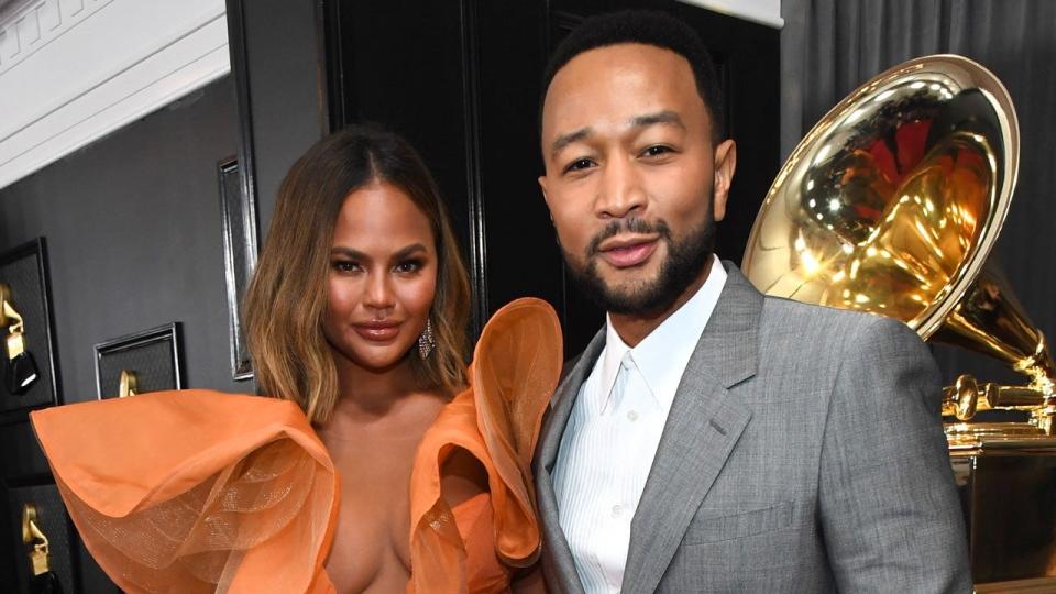 The couple arrived on the red carpet at the 62nd annual GRAMMY Awards on Sunday.