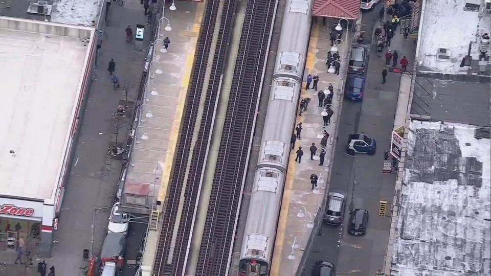 PHOTO: Six people have been shot at the Mount Eden Av station in the Bronx, New York City, Feb 12, 2024. (WABC)