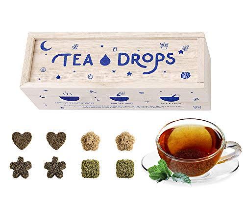 <p><strong>Tea Drops</strong></p><p>amazon.com</p><p><strong>$15.99</strong></p><p><a href="https://www.amazon.com/dp/B0155KFTHS?tag=syn-yahoo-20&ascsubtag=%5Bartid%7C10055.g.29726186%5Bsrc%7Cyahoo-us" rel="nofollow noopener" target="_blank" data-ylk="slk:Shop Now;elm:context_link;itc:0;sec:content-canvas" class="link ">Shop Now</a></p><p>This assortment of herbal tea set is more fun than a standard box: The tea drops, shaped like flowers, stars, hearts, and squares, instantly dissolve in a hot cup of water — no strainer required. </p>