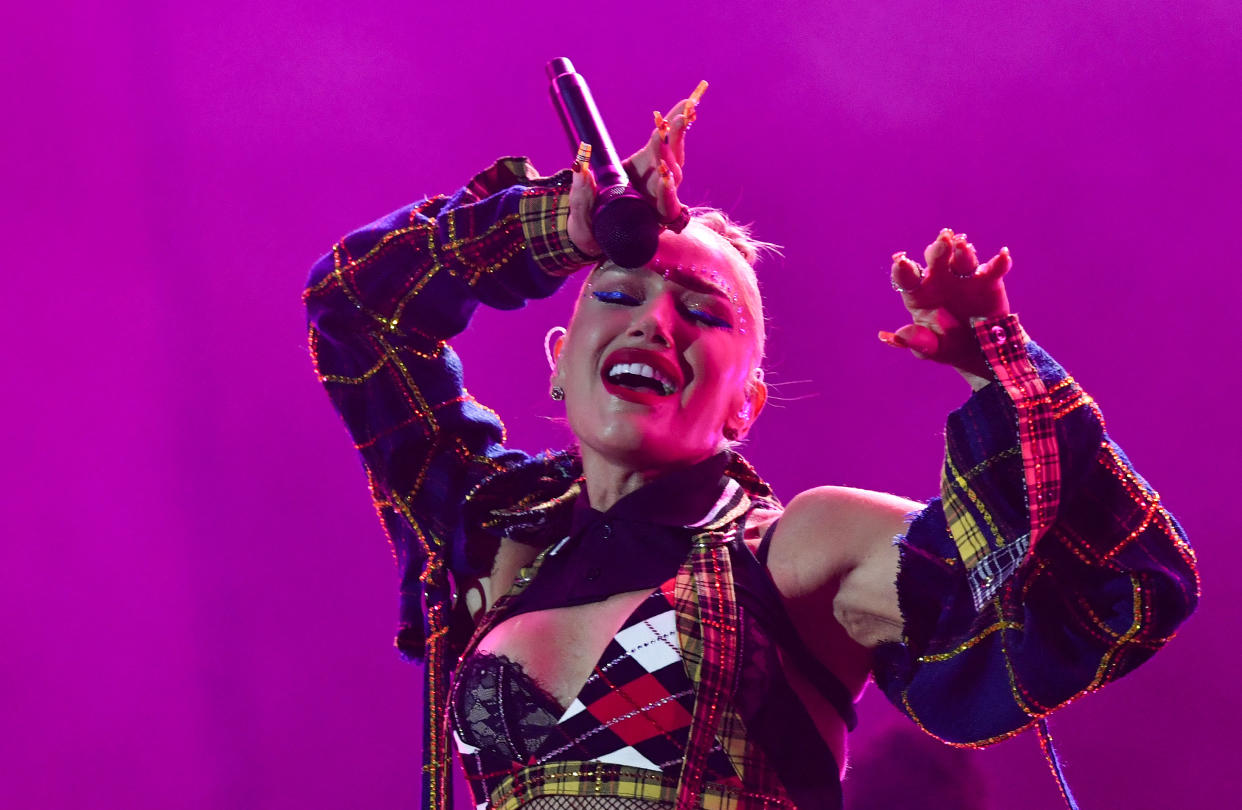 Gwen Stefani durante la presentación de No Doubt en Coachella, 13 de abril de 2024. (Photo by VALERIE MACON / AFP) (Photo by VALERIE MACON/AFP via Getty Images)