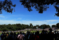 MELBOURNE, AUSTRALIA - NOVEMBER 18: A general view of the fourth hole is seen during the Day Two Four-Ball Matches of the 2011 Presidents Cup at Royal Melbourne Golf Course on November 18, 2011 in Melbourne, Australia. (Photo by Scott Halleran/Getty Images)