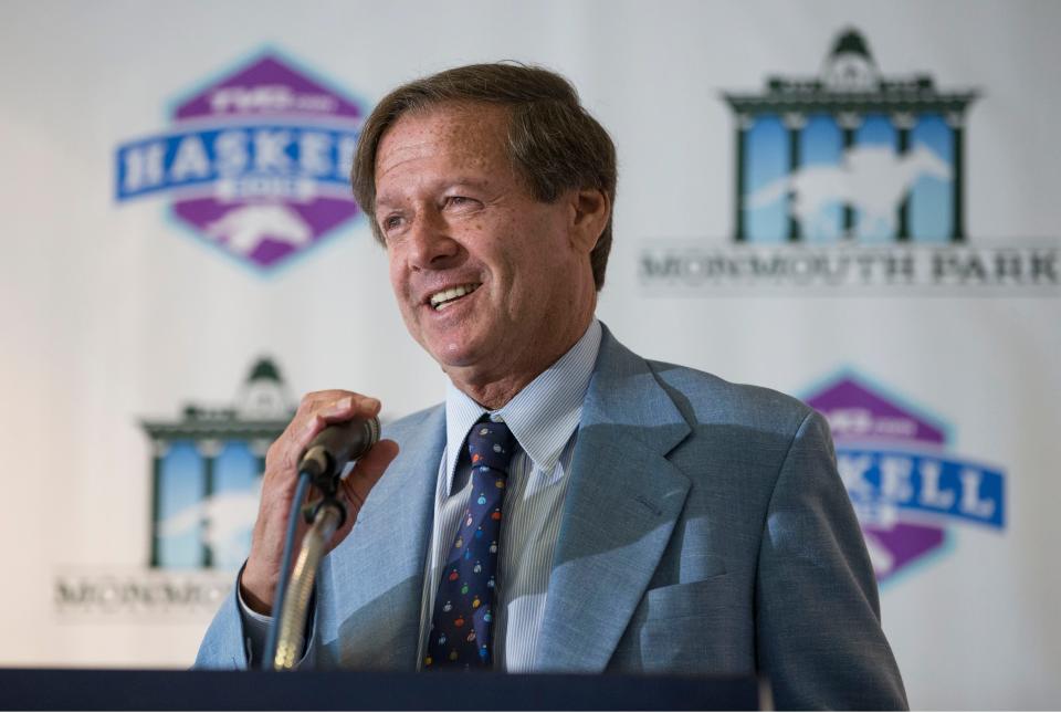 Monmouth Park holds the post position draw and press conference for the $1million TVG.com Haskell Invitational. Dennis Drazin, CEO of Monmouth Park, talks about the weekend coming up. Oceanport, NJWednesday, July 17, 2019 