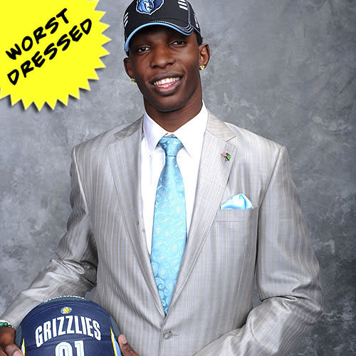 NBA Draft Suits: Jalen Rose, Samaki Walker Bring Bad Fashion To Draft Night  (PHOTOS)