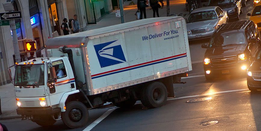 united states postal service truck traffic new york city