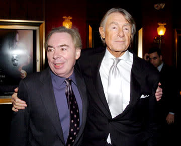 Composer Andrew Lloyd Webber and director Joel Schumacher at the New York premiere of Warner Brothers' Andrew Lloyd Webber's The Phantom of the Opera