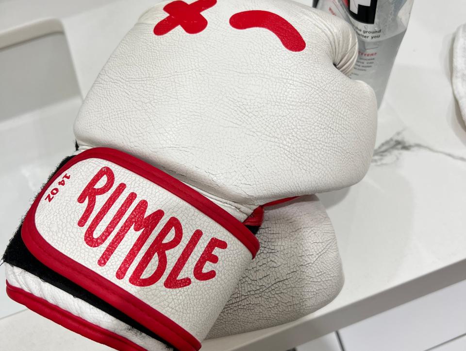 A Rumble boxing glove