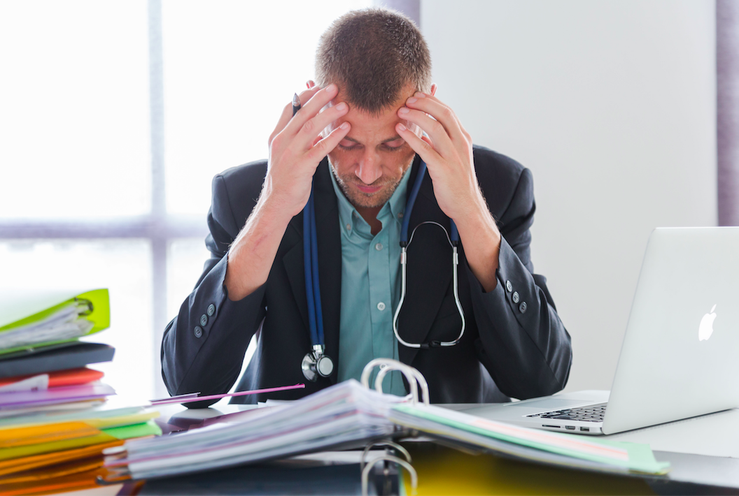 <em>Doctors are said to be overworked and tired and putting patient lives at risk (Rex/posed by model)</em>