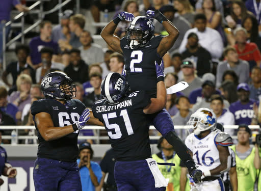 Were you one of the 1.2 million who watched TCU and Kansas last week? (AP Photo/Ron Jenkins, File)