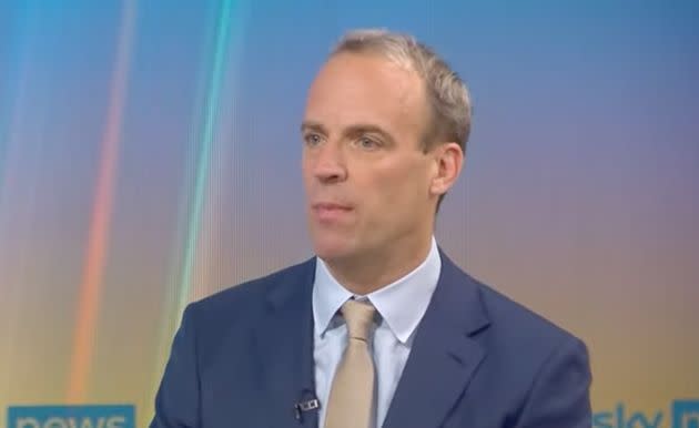 Deputy prime minister Dominic Raab (Photo: Sky News)