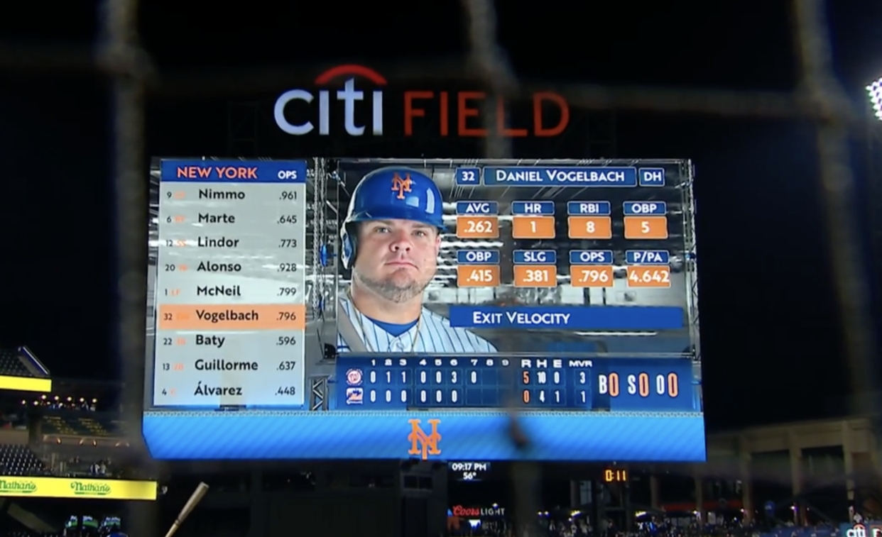The Citi Field scoreboard might be visible from space.