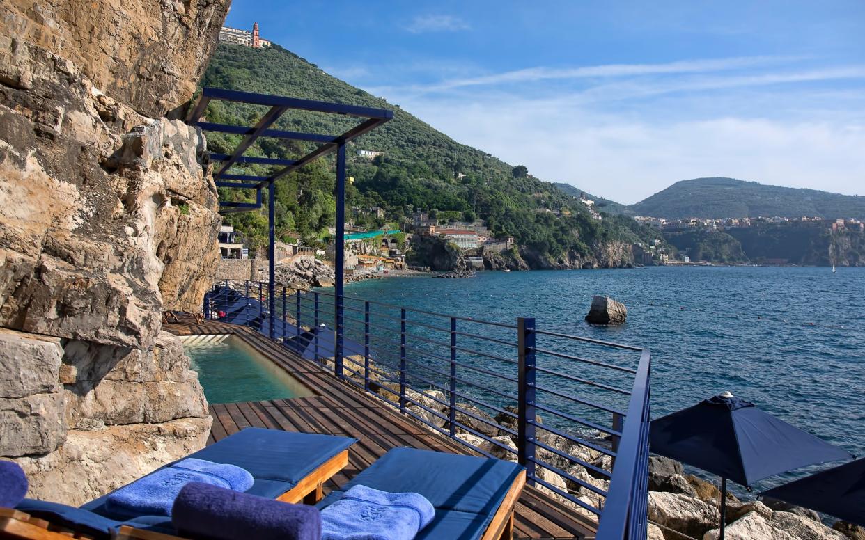 Capo La Gala is a chic, 22-room retreat built into the cliffside between Pompeii and Sorrento