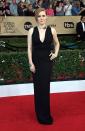 <p>Amy Adams added flash to her black dress with a choker necklace and matching bracelet. (Photo: Getty Images) </p>