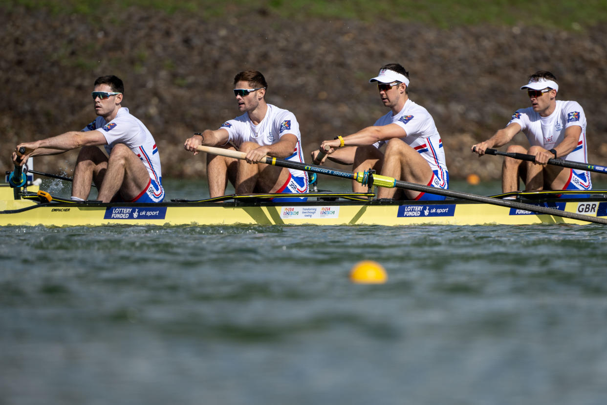 The men's four at the World Rowing Championship