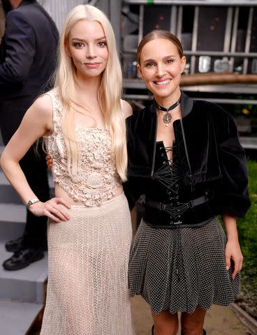 <p>Swan Gallet/WWD via Getty</p> Anya Taylor-Joy and Natalie Portman