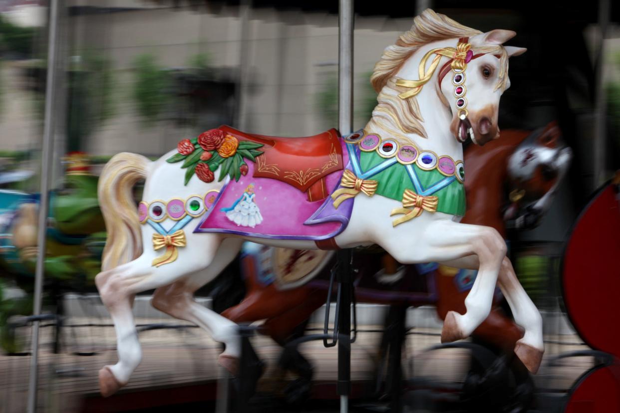 Why not enjoy a ride on the carousel at the Columbus Commons?