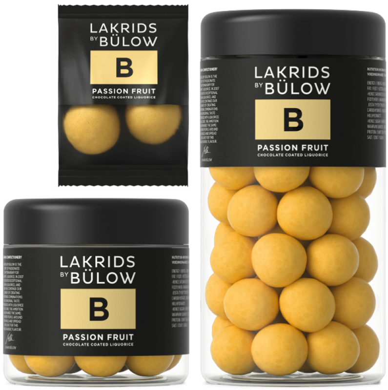 Lakrids by Bulow Passionfruit Chocolate-Coated Licorice.