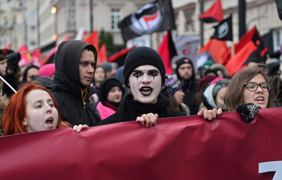 Nationalists marched in Warsaw as Poles celebrate Independence Day