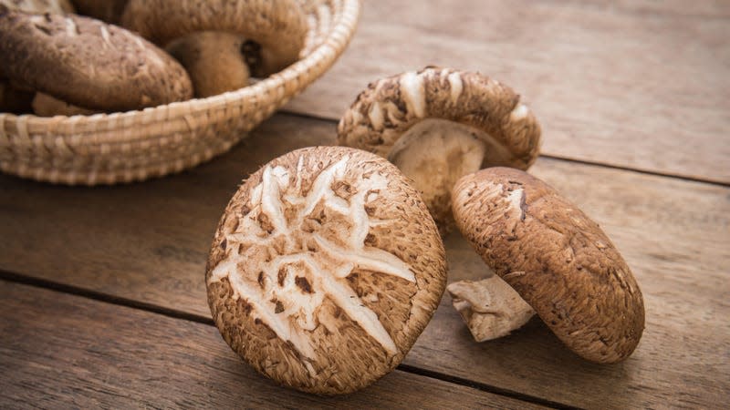 Shiitake mushrooms.