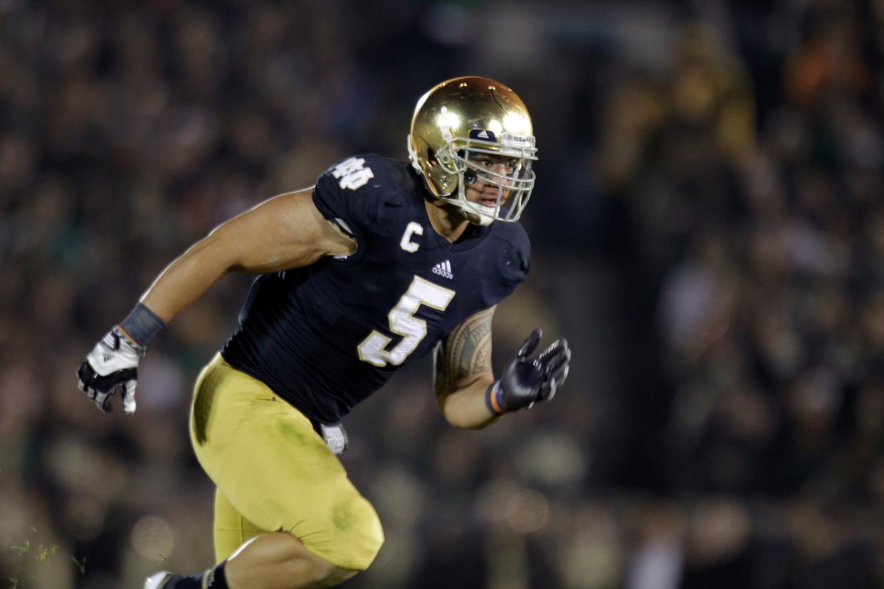 Former Notre Dame linebacker Manti Te'o is the subject of Netflix's “Untold: The Girlfriend Who Didn't Exist."