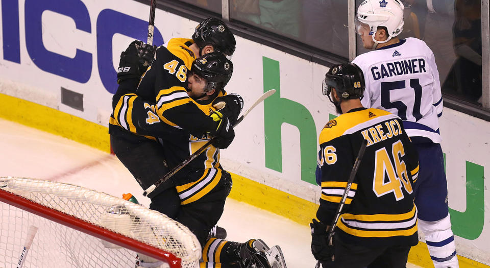 Jake DeBrusk had a moment to savour. (Getty)