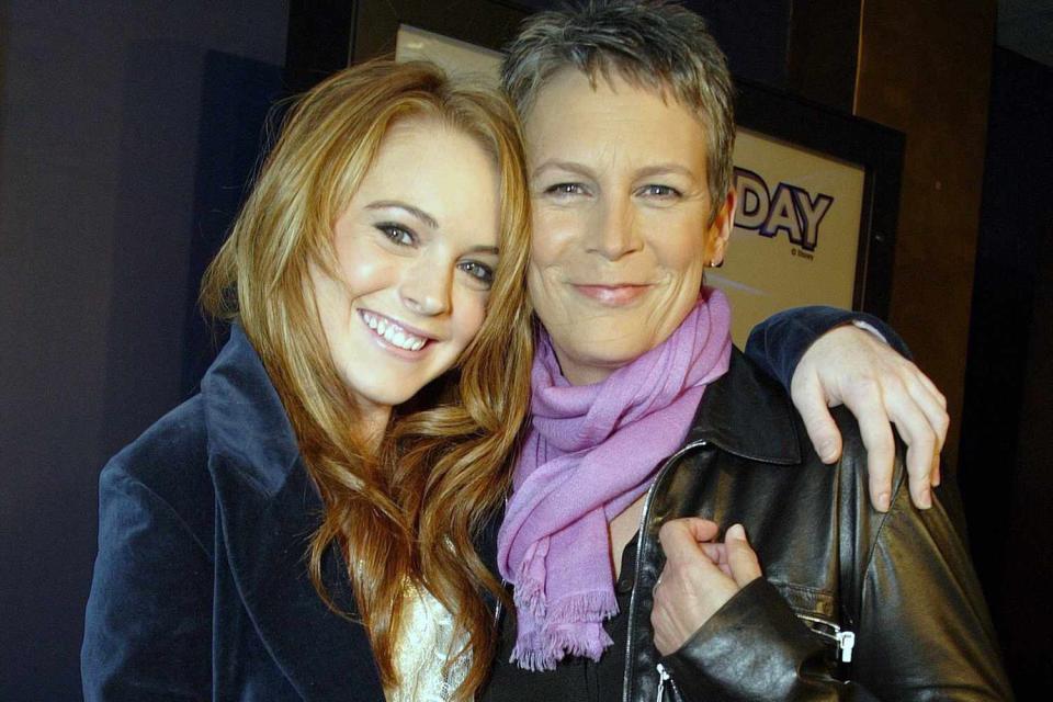 <p>Bei/Shutterstock</p> Lindsay Lohan and Jamie Lee Curtis