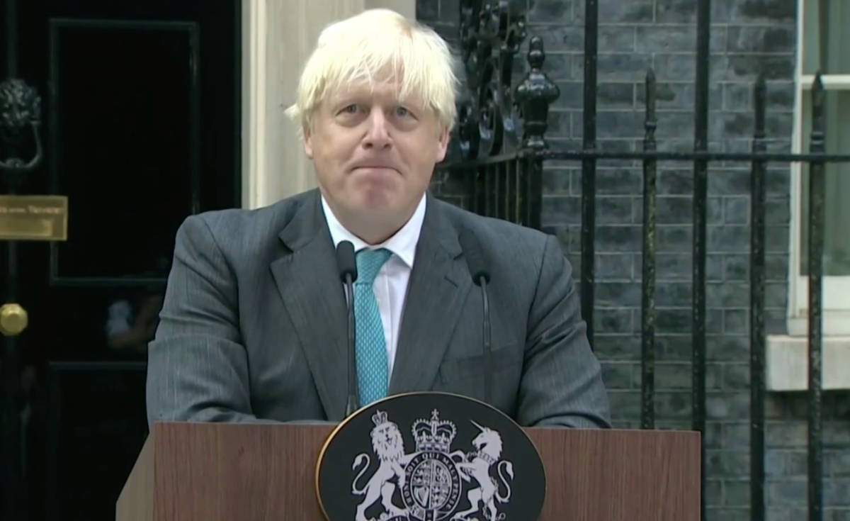 Boris Johnson prononce un dernier discours avant que Liz Truss ne prenne ses fonctions