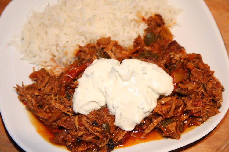 spicy pork and pepper goulash