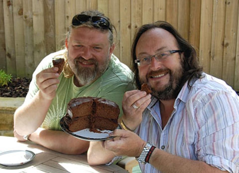 Si King, left, and Dave Myers star in new show The Hairy Bikers Go Local on BBC Two (PA)