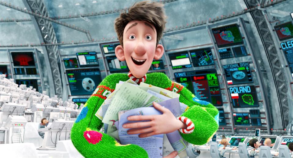 Santa's son Arthur (voiced by James McAvoy) notices one kid is forgotten at Christmas and decides to right the situation in &quot;Arthur Christmas.&quot;