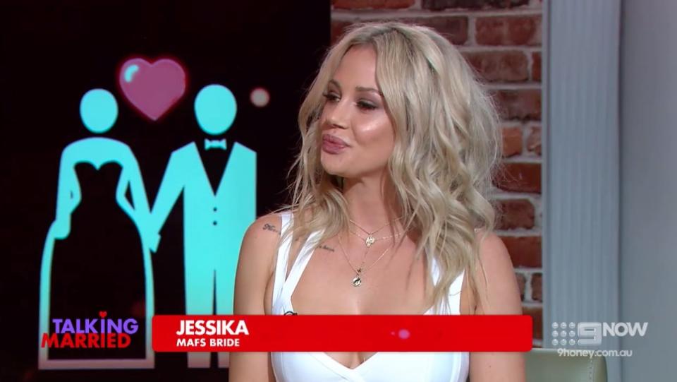 Jess admitted ‘bad sex’ was a major reason behind her marriage breakdown on the show. Photo: Nine