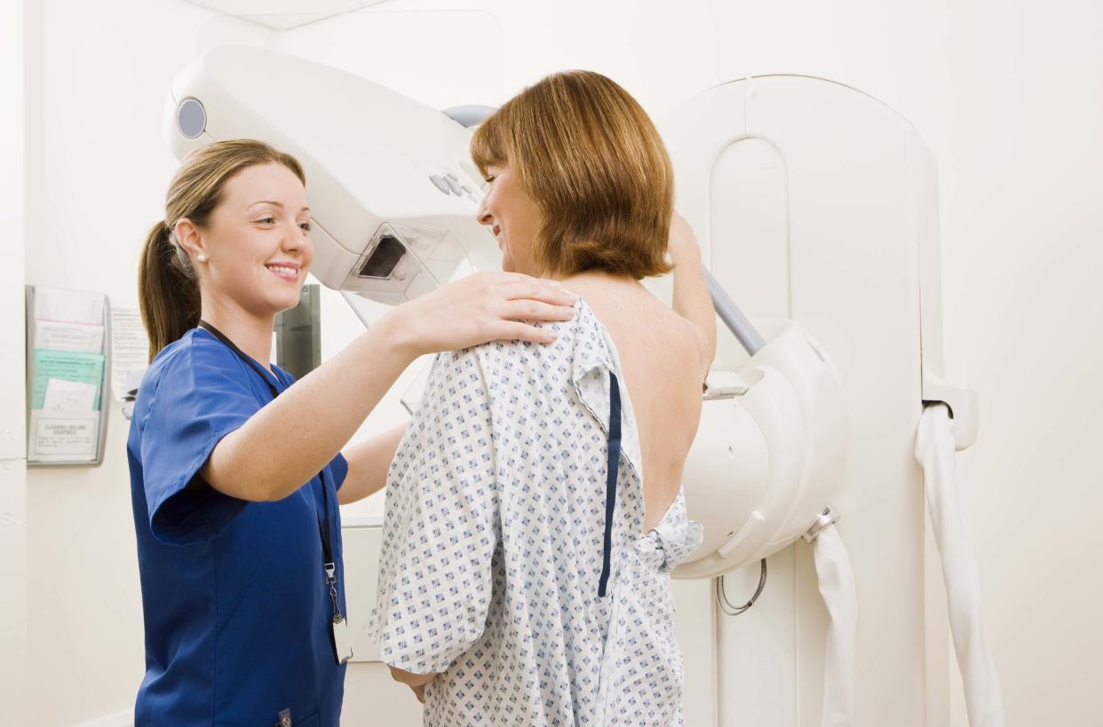 Mammograms help spot tumours that are too small to feel or see. (Posed by models, Getty Images)