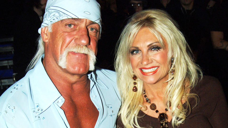 Hulk and Linda Hogan, pictured here in Los Angeles in 2005.