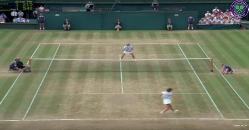 1985 Navratilova Wimbledon Grass