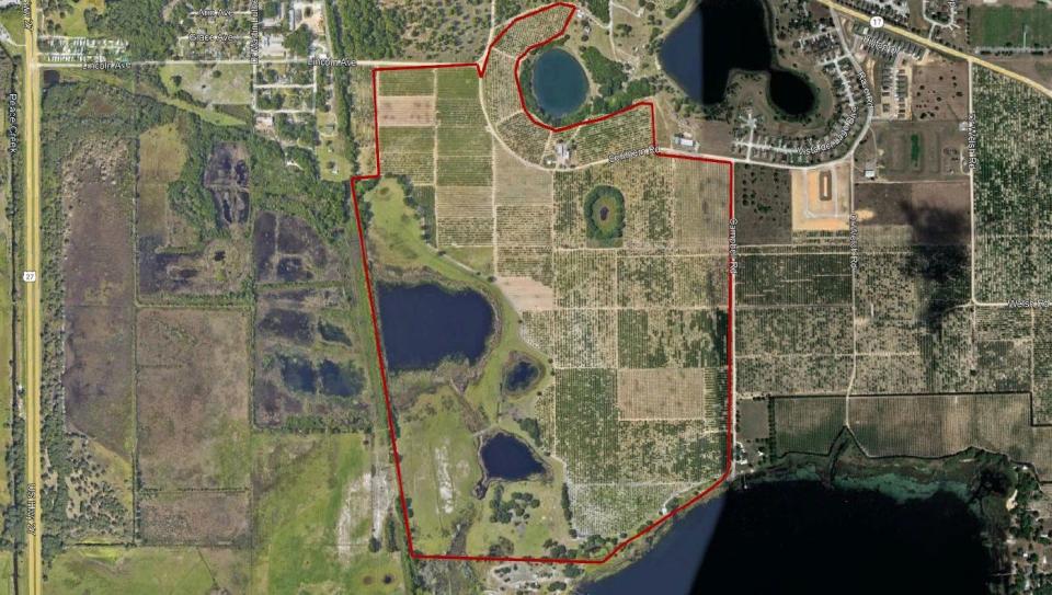 The Raley property is 418 acres in the Dundee area, mostly citrus groves. Situated near Lake Annie, it scored highest for water resources and human values.