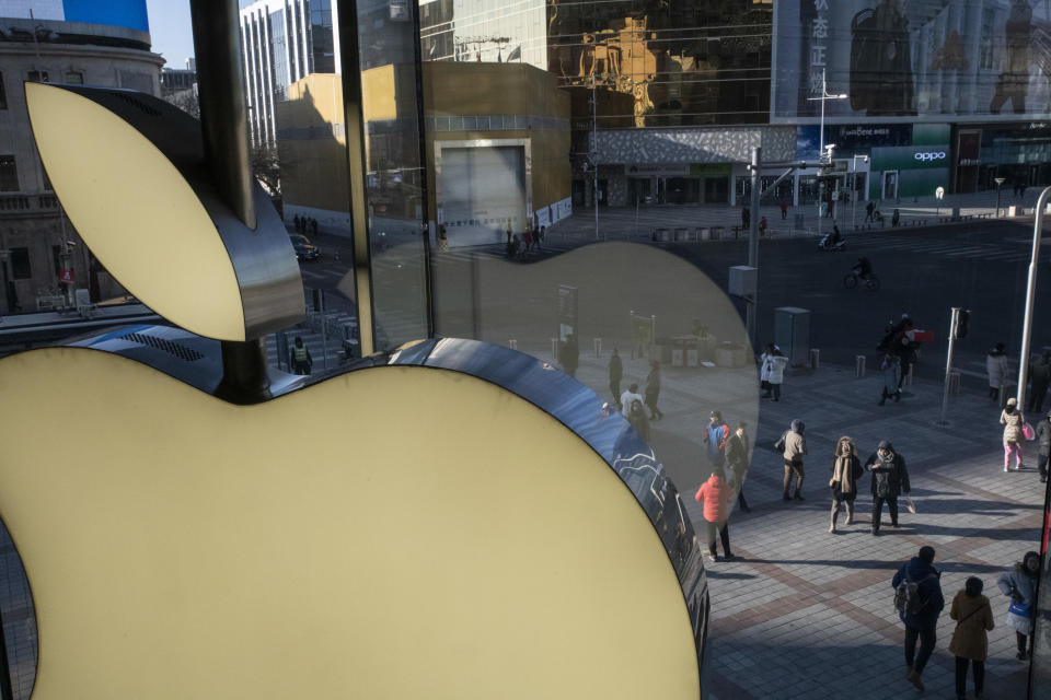 Una tienda de Apple en Pekín, el 4 de enero de 2019. (Gilles Sabrie/The New York Times)