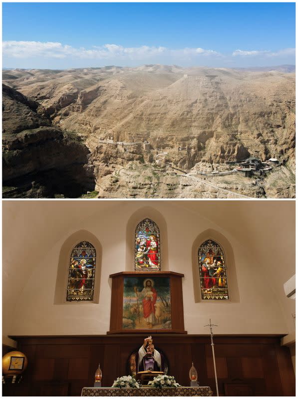 The Wider Image: A drone's eye view of the Holy Land as Christians look to Easter