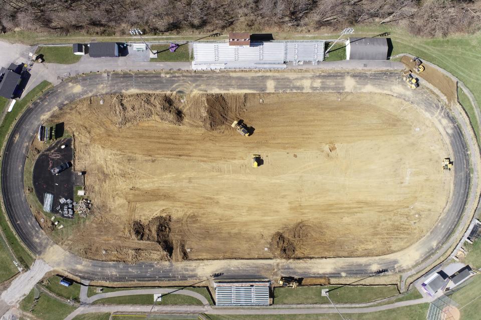 Ground has been broken for the first phase of stadium renovations at Smithsburg High School.