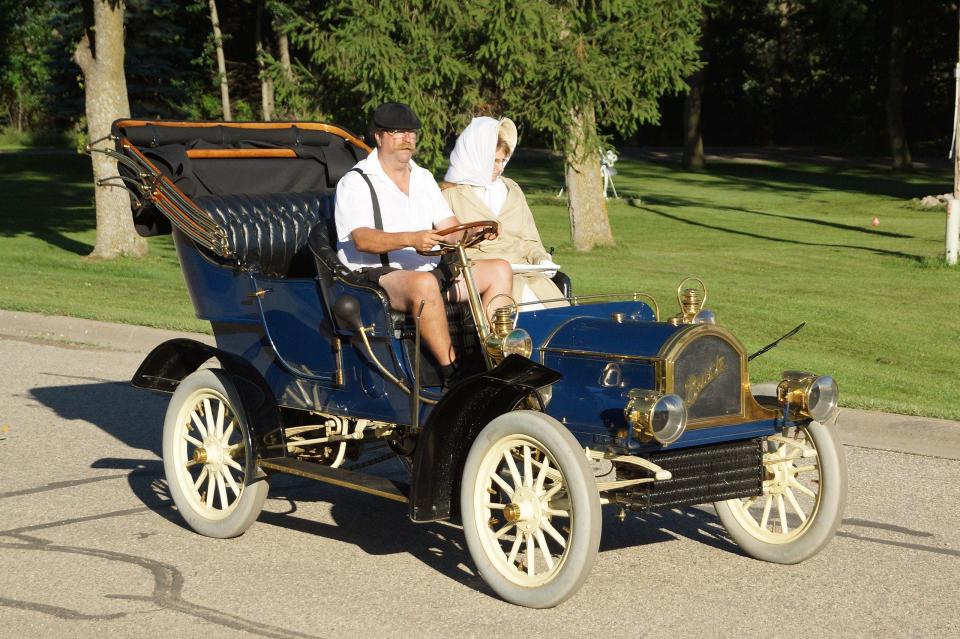 This 1905 Buick is a fine example of Brass-era automotive design and one that Monroe’s Clarence Herkimer probably drove while developing early Buick dealers in Monroe and Wayne counties in the early 1900s and 1910s.