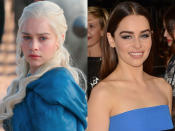 <b>Emilia Clarke (Daenerys Targaryen)</b><br><br>A brunette Emilia Clarke is nearly unrecognizable as her very blonde "Game of Thrones" character Daenerys Targaryen, the Mother of Dragons.<br><br> <a href="http://tv.yahoo.com/news/-game-of-thrones---see-what-daenerys-s-dragons-look-like-this-season-231647532.html" data-ylk="slk:See What Daenerys Targaryen's Dragons Look Like This Season;elm:context_link;itc:0;sec:content-canvas;outcm:mb_qualified_link;_E:mb_qualified_link;ct:story;" class="link  yahoo-link">See What Daenerys Targaryen's Dragons Look Like This Season</a>